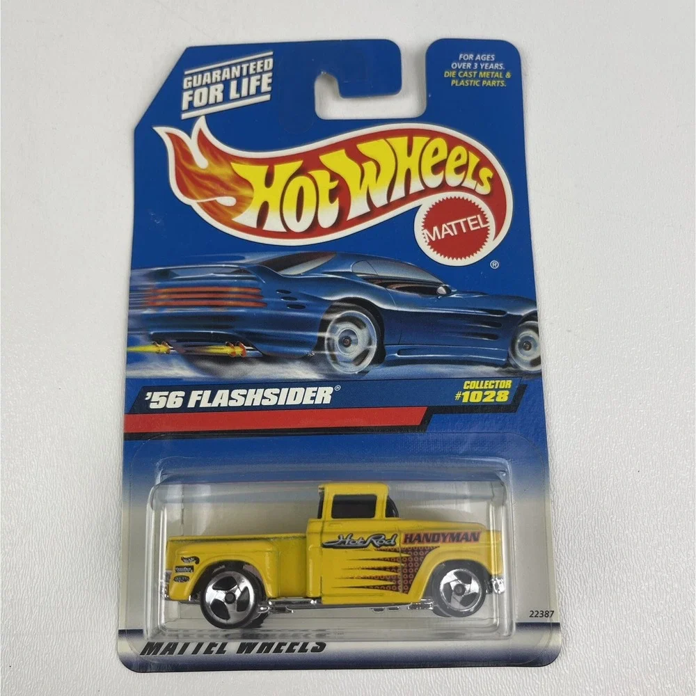 1999 Hot Wheels 56 Flashsider Yellow 3S Mattel Collector 1028